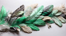 3D обои с рисунком перья Design Studio 3D Feathers AG-FT-024